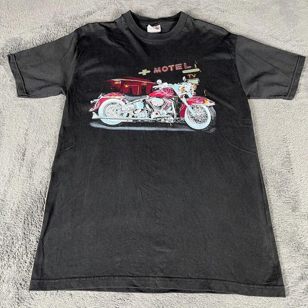 Vintage Motercycle Biker Size M TShirt 3D Emblem Harley Davidson Starwest Inc